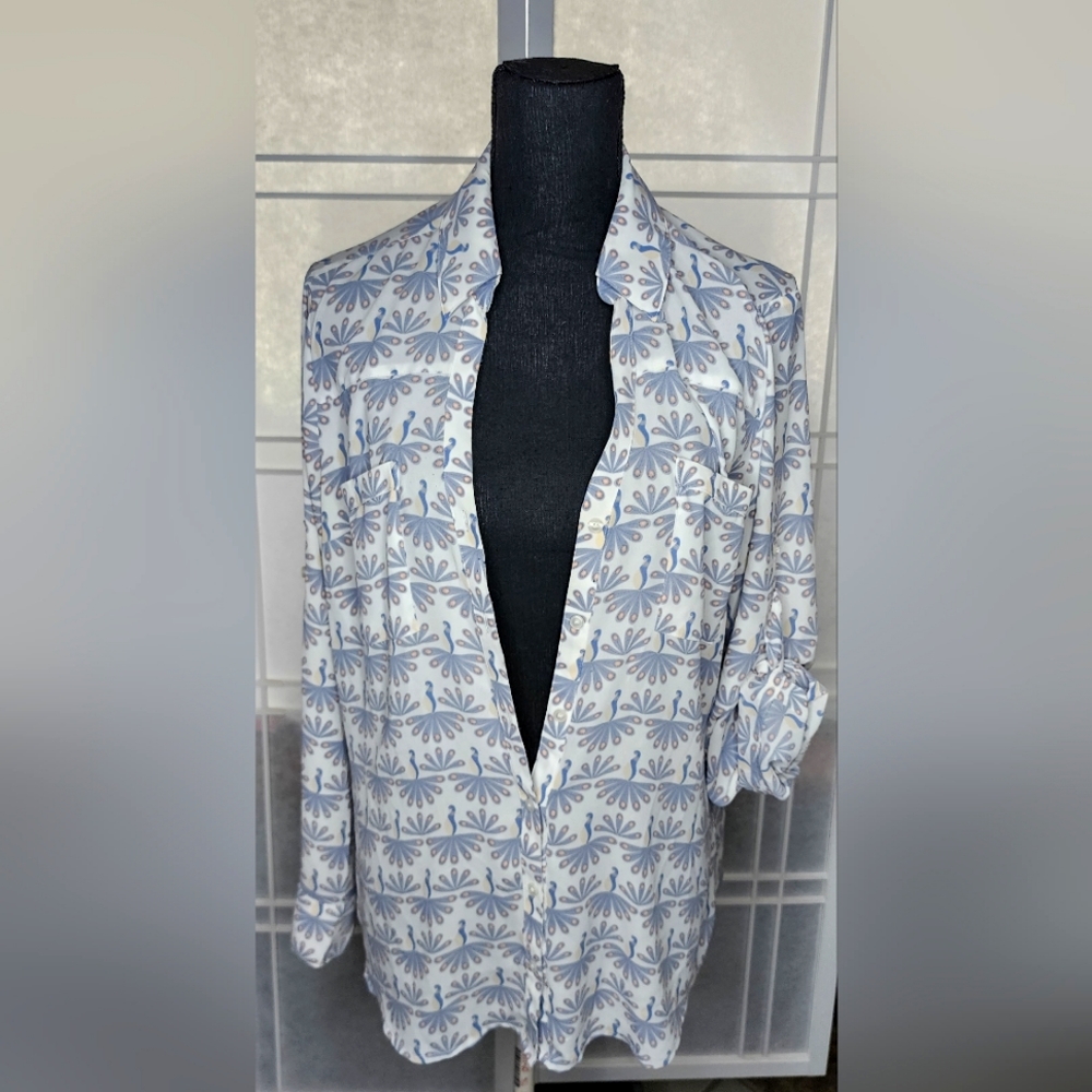 Express Portofino Blouse  - Peacock Design
